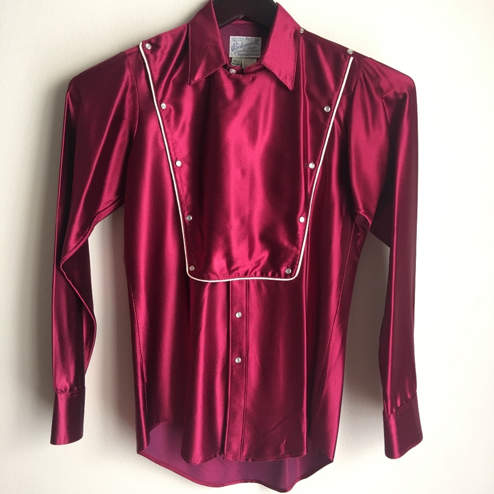 Vtg Rockmount Ranch Wear Shirt Red Western Cowboy